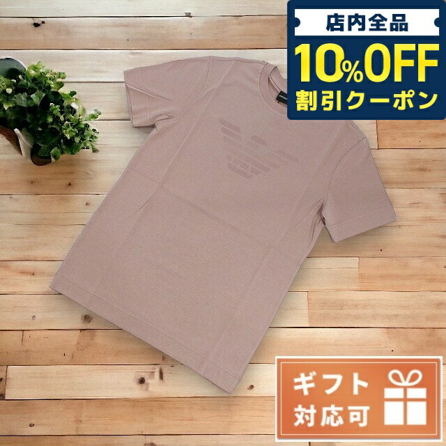 ＼21日10時まで★830円OFFクーポン！全品10%OFF／ エンポリオ・アルマーニ Tシャツ メンズ EMPORIO ARMANI コットン100% モーリシャス共和国 3K1TE6 ROSA ANTICO ピンク系 ファッション 選べるモデル 父の日 プレゼント 実用的