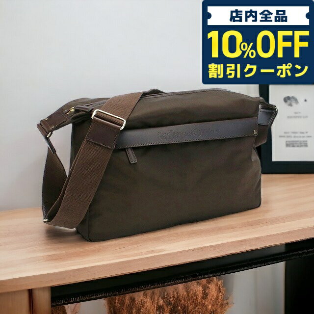 ショルダーバッグ ＼5/20限定★6,190円OFFクーポン！全品10%OFFにさらに+3倍／ フェリージ 斜め掛けショルダーバッグ メンズ FELISI ナイロン レザー イタリア 17-64 MORO ブラウン系 バッグ 父の日 プレゼント 実用的