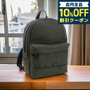 ＼激アツな6日間★14,110円割引クーポン！全品10%OFF／ フェラガモ リュック メンズ FERRAGAMO ファブリック カーフ イタリア 24-1135 カーキ バッグ