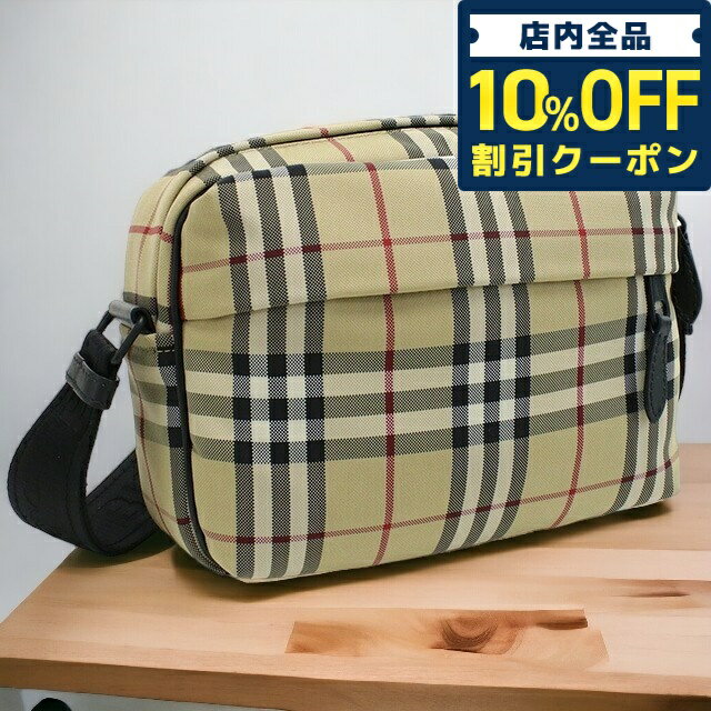 ショルダーバッグ ＼5/18限定★13,840円OFFクーポン！全品10%OFFにさらに+3倍／ バーバリー 斜め掛けショルダーバッグ メンズ ブランド BURBERRY ナイロン ルーマニア 8084111 ARCHIVE BEIGE マルチカラー バッグ 父の日 プレゼント 実用的