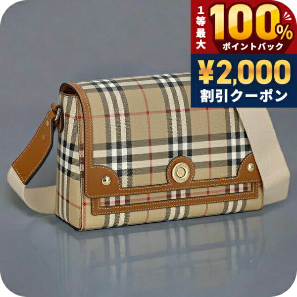 ＼6/10は超激アツ★ラッキーDAY／ バ−バリ− ショルダーバッグ レディース BURBERRY チェック 8092067 ベージュ 斜めがけ ブランド 高級 おしゃれ プレゼント 女性 実用的 かわいい