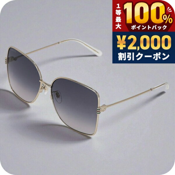 GUCCI - グッチ サングラス レディース ブランド GUCCI GG1282SA 002 ゴールド
