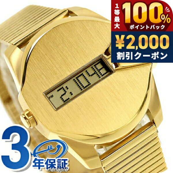 DIESEL - ＼6/10は超激アツ★ラッキーDAY／ ディーゼル ベビーチーフ クォーツ 電池式 腕時計 ブランド メンズ レディース DIESEL DZ1961 デジタル ゴールド おしゃれ 防水 プレゼント 実用的