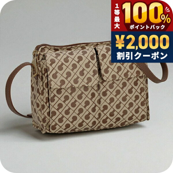 GHERARDINI - ＼6/10は超激アツ★ラッキーDAY／ ゲラルディーニ ショルダーバッグ レディース ブランド GHERARDINI GH0206 TA/BU ベージュ/ブラウン 斜めがけ 高級 おしゃれ プレゼント 女性 実用的 かわいい