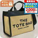 \2000円OFFクーポン&さらに+9倍/ マーク・ジェイコブス トートバッグ レディース MARC JACOBS THE STRAW TOTE ベトナム 2P3HTT014H02 NATURAL ベージュ系 ブラック バッグ 軽量 手提げ ブランド 高級 おしゃれ プレゼント 女性 実用的 かわいい
