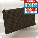 \2000円OFFクーポン&さらに+9倍/【中古】 フェンディ クラッチバッグ レディース ブランド フラット バゲット スリム クラッチ ミディアム レザー 8N0149 AFIS ブラウン バッグ 軽量 小さめ ミニバッグ 高級 おしゃれ プレゼント 女性 実用的 かわいい