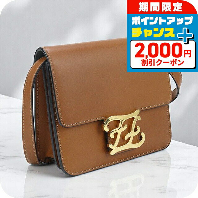 楽天腕時計のななぷれ＼2000円OFF+さらに9倍／【中古】 フェンディ ショルダーバッグ レディース ブランド カーリグラフィ ショルダーバッグ FE90591 ブラウン バッグ 斜めがけ 高級 おしゃれ プレゼント 女性 実用的 かわいい