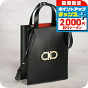 \2000円OFFクーポン&さらに+9倍/ フェラガモ ハンドバッグ レディース ブランド Ferragamo 218358 ブラック 軽量 小さめ 手提げ 高級 おしゃれ プレゼント 女性 実用的 かわいい