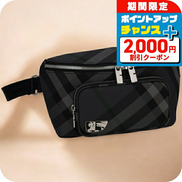 ＼2000円OFF+さらに9倍／ バ-バリ- ボディバッグ メンズ ブランド BURBERRY 8097411 チャコールグレー