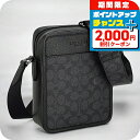 \2000円OFF+全品5倍★8/5限定/ コーチ ショルダーバッグ メンズ COACH CAT78 チャコール/ブラック 斜めがけ ブランド 高級 おしゃれ プレゼント 男性 実用的 かっこいい