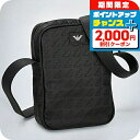 \2000円OFF+全品7倍★8/7限定/ エンポリオ・アルマーニ ショルダーバッグ メンズ EMPORIO ARMANI Y4R600YQ67I 80001 ブラック 斜めがけ ブランド 高級 おしゃれ プレゼント 男性 実用的 かっこいい 敬老の日ギフト