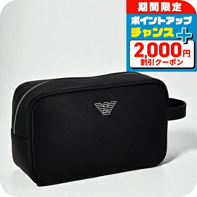 ＼2000円OFF+さらに9倍／ エンポリオ・アルマーニ セカンドバッグ メンズ ブランド EMPORIO ARMANI EM002829-AF13666 UC001 ブラック ビジネス 軽量 小さめ ミニバッグ ブランド 高級 おしゃれ プレゼント 男性 実用的 かっこいい(4)