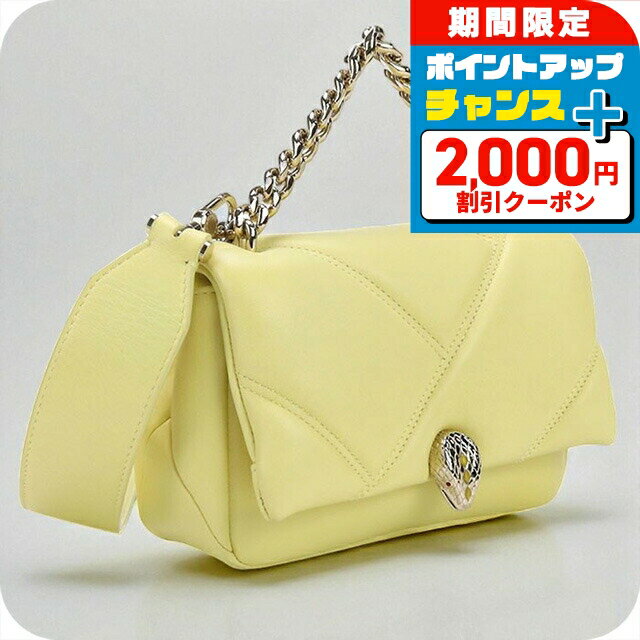 ＼2000円OFF+さらに12倍★2/5限定／【中古】 ブルガリ ハンドバッグ レディース ブランド BVLGARI セルペンティフォーエバー 2WAY イエロー バッグ 軽量 小さめ 手提げ 高級 おしゃれ プレゼント 女性 実用的 かわいい