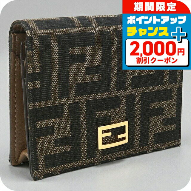 ＼2000円OFF+さらに9倍／【中古】 フェンディ 二折財布 レディース ブランド FENDI F ...