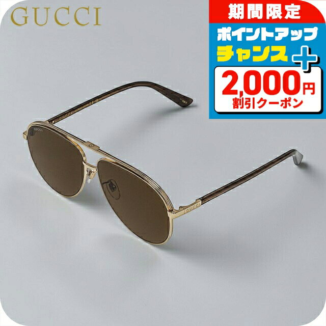 GUCCI - ＼2000円OFF+さらに9倍／ グッチ サングラス メンズ ブランド GUCCI GG1098S 002 ゴールド/ブラック