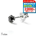 \最大2000円OFFクーポン★さらに+9倍/ ライオンハート ピアス メンズ レディース ブランド LION HEART プラチナ900 スタッド ブラックダイヤモンド 片耳用 04E12PS/S ブラック シルバー アクセサリー プレゼント 実用的