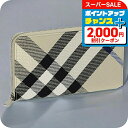 \2000円OFF+全品5倍+さらに9倍/ バ-バリ- 長財布 メンズ BURBERRY チェック 8087323 ベージュ ウォレット ブランド 高級 おしゃれ プレゼント 実用的