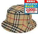 \2000円割引クーポン★さらに+9倍/ バ−バリ− ハット メンズ レディース ブランド BURBERRY 8075657 L ベージ...