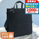 \2000円割引クーポン&全品5倍で最大50倍★5/10限定/ フェンディ トートバッグ メンズ ブランド FENDI レザー 7VA583 ネイビー系 バッグ