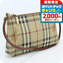 \2000円割引クーポン&さらに+9倍/【中古】 バーバリー ポーチ ユニセックス ブランド BURBERRY ポーチ PVC ベージュ バッグ