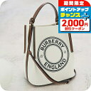 \2000円割引クーポン&さらに+9倍/【中古】 バーバリー トートバッグ レディース BURBERRY ペギー バケットバッグ 8026824 ホワイト バッ...