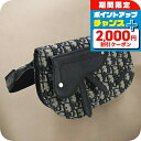 \2000円割引クーポン&さらに+9倍/【中古】 クリスチャンディオール 斜め掛け ショルダーバッグ メンズ ブランド Christian Dior サドル シ...