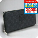 \2000円割引クーポン&全品5倍★4日20時〜/【中古】 グッチ 長財布ラウンドファスナー メンズ ブランド GUCCI インターロッキングG ジップアラウン...