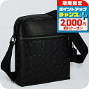 \2000円割引クーポン&全品5倍★当店限定/ コーチ ショルダーバッグ メンズ ブランド COACH シグネチャー レザー 4009 QB BK 1 ブラック