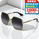 \2000円OFF+全品5倍★7/10限定/ グッチ サングラス レディース ブランド GUCCI GG0817S ゴールド/グレー