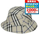 \2000円割引クーポン&全品5倍★当店限定/ バ−バリ− ハット メンズ レディース ブランド BURBERRY チェック 80857...