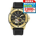 \2000円OFFクーポン&さらに+9倍/【トートバック付】 ブローバ マリンスター 自動巻き 腕時計 ブランド メンズ オープンハート BULOVA 98A272 アナログ ブラック 黒 おしゃれ 防水 プレゼント 男性 実用的