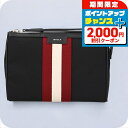 \2000円割引クーポン&全品5倍★当店限定/ バリー クラッチバッグ メンズ ブランド BALLY ナイロン 6308759 ブラック レッド バッグ