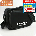 \2000円OFFクーポン&さらに+9倍/ バーバリー 斜め掛け ショルダーバッグ メンズ ブランド BURBERRY 8049094 BLACK ブラック バ...