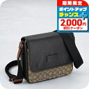 \2000円OFF+全品5倍★7/10限定/ コーチ ショルダーバッグ メンズ ブランド COACH CE534 カーキ/ブラックマルチ