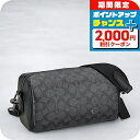 \2000円OFF+全品5倍★7/10限定/ コーチ ショルダーバッグ メンズ ブランド COACH CV762 チャコール/ブラック
