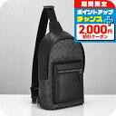 \2000円OFF+全品5倍★7/10限定/ コーチ ショルダーバッグ メンズ ブランド COACH CV924 チャコール/ブラック