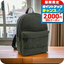 \2000円OFFクーポン&さらに+9倍/ フェラガモ リュック メンズ FERRAGAMO ファブリック カーフ イタリア 24-1135 カーキ バッグ プ...