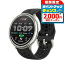 \2000円OFFクーポン&さらに+9倍/ アマズフィット Active 2 スタンダード 充電式クォーツ スマートウォッチ ブランド メンズ レディース Bluetooth Amazfit SP170073-C226 デジタル シルバー