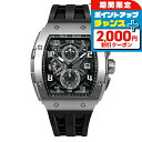 \2000円割引クーポン&全品5倍★当店限定/ サーボンバ TB8211Q エレメンタルシリーズ クォーツ 電池式 腕時計 ブランド メンズ クロノグラフ オープンハート TSAR BOMBA TB8211Q-01 アナログ ブラック 黒