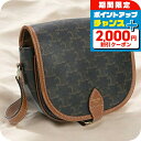 \2000円OFFクーポン&さらに+9倍/【中古】 セリーヌ ショルダー レディース ブランド CELINE トリオンフキャンバス ミディアム フォルコ バッグ...