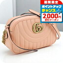 \2000円OFFクーポン&さらに+9倍/【中古】 グッチ ショルダーバッグ レディース ブランド GGマーモント スモール カメラバッグ 447632 ピンク...
