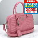 \2000円OFFクーポン&さらに+9倍/【中古】 プラダ ハンドバッグ レディース ブランド PRADA ダイアグラム 2WAY PR90170 ピンク バッ...