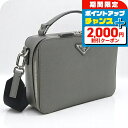 \2000円OFF+全品5倍★7/10限定/【中古】 プラダ ハンドバッグ メンズ ブランド PRADA ブリック サフィアーノレザーバッグ PR91463 グ...