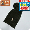 \2000円OFF+全品5倍★7/10限定/ ユーエスポロ アッスン U.S.POLO ASSN マフラー 447591-BLACK レディース メンズ ブラッ...