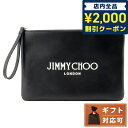 ジミーチュウ ＼4/27 09:59まで★先着2000円OFFクーポン／【あす楽対応】 ジミーチュウ JIMMY CHOO ZIP POUCH ANR BLACK WHITE SILVER ハンドポーチ クラッチバッグ セカンドバッグ ブラック/ホワイト レディース ユニセックス ZIP POUCH CLUTCH BAG ブランド