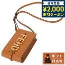 ＼先着2100円OFFクーポンにさらに最大+9倍／ フェンディ FENDI 7AS192 A5DY F1C6J フェンディグラフィ フォンポーチ ショルダーバッグ クロスボディ ブラウン レディース FENDIGRAPHY PHONE POUCH ブランド