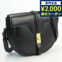 ＼先着2100円OFFクーポンにさらに最大+9倍／【中古】 セリーヌ 斜め掛け ショルダーバッグ レディース ブランド CELINE ブザス16 セーズ レザー 18919 3BF8 38NO ブラック バッグ