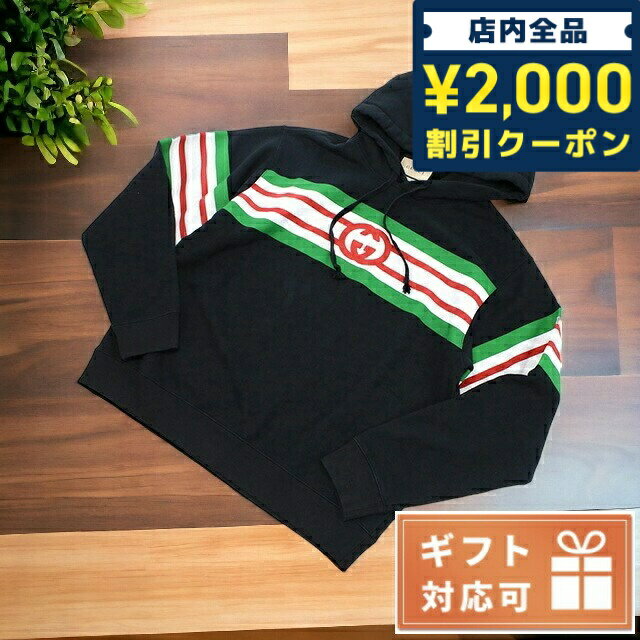 ＼5/10限定★全品2000円OFFクーポンにさらに+3倍／ グッチ パーカー メンズ GUCCI コットン100% イタリア 646953 ブラック ファッション 選べるモデル 父の日 プレゼント 実用的