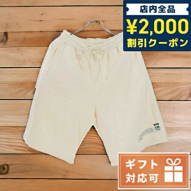 ＼16日2時まで★全品2000円OFFクーポン／ エムエスジーエム ハーフパンツ メンズ MSGM コットン イタリア 3040MB70 アイボリー ファッション 選べるモデル 父の日 プレゼント 実用的