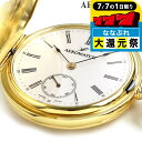 \P7倍+2000円OFF+さらに9倍★7/7限定/ アエロウォッチ 懐中時計 ハンターケース 手巻き 55645 JA01 AEROWATCH ゴールド